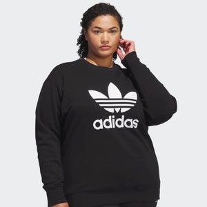 Adidas Originals Crewneck Sweatshirt, Black, Women’s 2X (Plus Size)